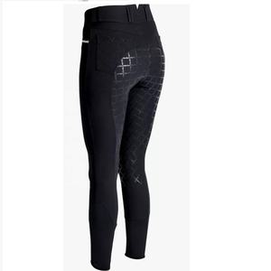 Pantalon d'équitation pour femmes taille haute poignée à siège intégral coupe Premium vêtements équestres fabrication sur mesure en gros culottes en vrac - Product Image 6