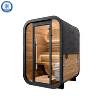 Produsen Ruang Sauna Luar Ruangan Modern untuk 4 Orang, Tungku Sauna Kayu Solid, Dirancang untuk Mengurangi Stres, Melonggarkan Otot, dan Meningkatkan Kualitas Tidur