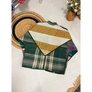 Veste matelassée vintage patchwork pour l'automne, avec rembourrage en coton - Product Image 3