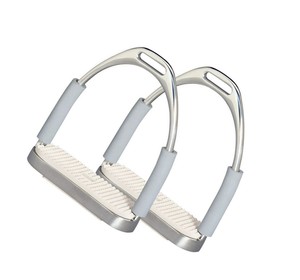 Estribos para montar a caballo resistentes, empuñadura de seguridad ligera de aluminio, base ancha ajustable, OEM ecuestre, novedad - Product Image 6