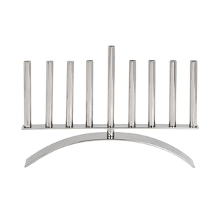 Support de bougie en métal et bois à impression numérique artisanale avec 9 branches pour la décoration de la maison Noël Chaman Inde - Product Image 5