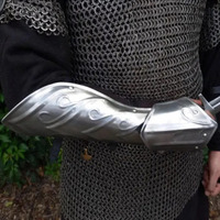 Par de hombreras, gorgetas, brazaletes y protecciones para piernas de Thranduil de Fantasía, de acero pulido lavable, personalizadas para TV/Película