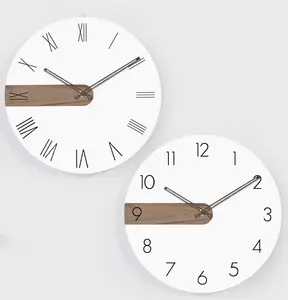 Chunlei reloj de pared Nordic Light นาฬิกาติดผนังหรูหราห้องนั่งเล่นบ้านทันสมัยเรียบง่ายตกแต่งศิลปะแฟชั่น