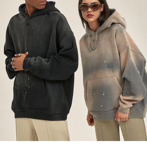 Heavyweight Hoodie Custom Womens Mens Oversized Pullover Pareja Hoodies - Product Image 1