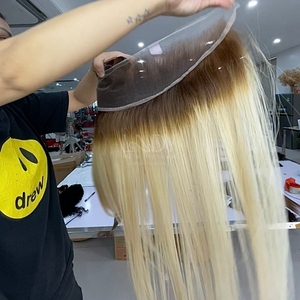 Pelo fino de bebé de la más alta calidad hueso recto personalizar Color Frontal y paquetes para hacer pelucas de pelo vietnamita real 2025 - Product Image 3