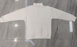 Sweat-shirt unisexe à manches longues en polaire 320 g/m² avec col rabattu, en polyester/coton, anti-froissement, pour veste - Product Image 6