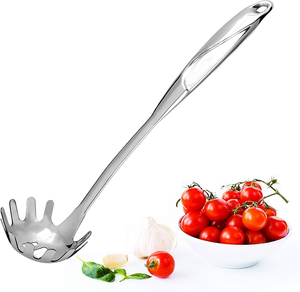 Cuchara de espagueti de acero inoxidable Utensilios de cocina Cuchara de pasta Fideos Última calidad Venta caliente Cuchara de servidor de espagueti - Product Image 2