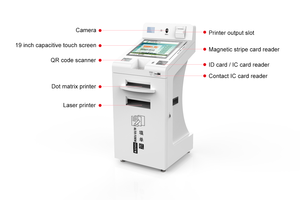 Kiosque de remplissage de formulaire 19 pouces entièrement configurable avec lecteur d'identification et imprimante Équipement de service personnalisable - Product Image 5