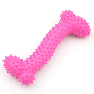 Jouets à mâcher en caoutchouc durables en forme d'os de dessin animé de style nouveau pour les petits, moyens et grands chiens de compagnie, nettoyage des dents - Product Image 2