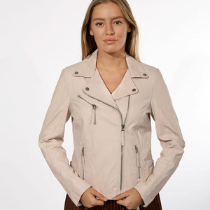Transpirable 1005 alta calidad mejor precio asequible diseño profesional nuevas chaquetas de cuero para mujer - Product Image 4