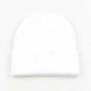 Venta al por mayor gorros de invierno gorro precio barato liso cómodo Unisex cálido 100% acrílico patrón Floral gorros para la venta - Product Image 4