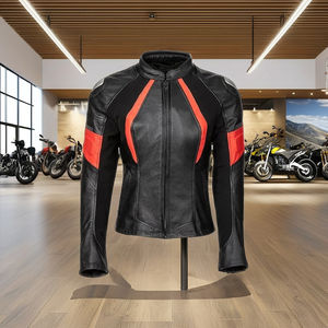 Blouson en cuir de moto certifié CE, protection anti-chocs élevée, coupe-vent, pour le tourisme hivernal, équipement de motard, été, unisexe - Product Image 1