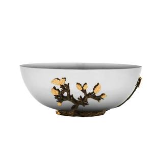 Bol décoratif en métal de qualité supérieure, finition dorée, élégant bol à fleurs en laiton pour servir et faire des salades, pour la décoration moderne de la maison, bol de table - Product Image 4