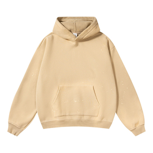 Nouveau sweat à capuche d'hiver personnalisé pour homme, coupe classique, effet vieilli, délavé à l'acide, streetwear, polaire respirant, haute qualité - Product Image 3