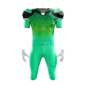 Uniforme rembourré de football américain de style personnalisé de haute qualité Ensemble de pantalons en jersey taille XL Maillot de football à manches courtes avec design personnalisé - Product Image 3