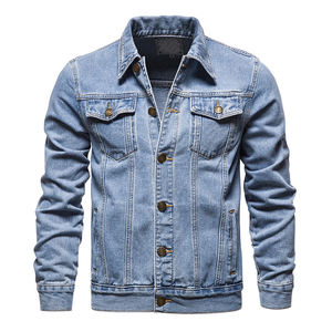 Chaqueta vaquera más vendida de moda para hombre Abrigos de mezclilla Ropa informal Abrigo elegante para exteriores para uso diario - Product Image 6