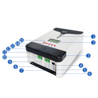 Contrôleur de charge MPPT TD41015F pour systèmes solaires 100A 150V, efficacité 98,5%, éclairage 12V/24V/48V automatique 5200W, garantie 3 ans