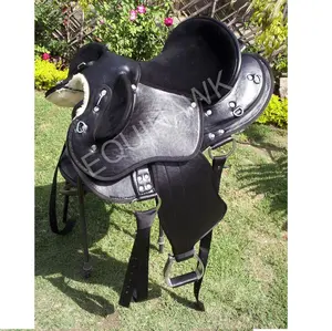 合成ハーフブリードオーストラリアの馬のサドル、スエードシート付きHB馬のサドル