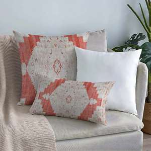 Coussin à imprimé aztèque en terre cuite : design antique pour une décoration chic et moderne, housse uniquement - Product Image 4