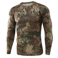 Camisetas con estampado 3D de camuflaje Vintage para hombres, mujeres y niños, ropa de calle informal de manga larga, ropa de caza a prueba de viento
