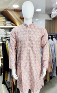 Exportateur indien qualité style moderne haute sur demande coton doux de haute qualité avec impression numérique homme Kurta exportateur mondial - Product Image 4