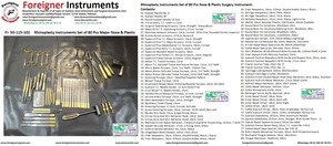 Instruments chirurgicaux pour la rhinoplastie, ensemble complet de 80 pièces en carbure de tungstène - Product Image 3