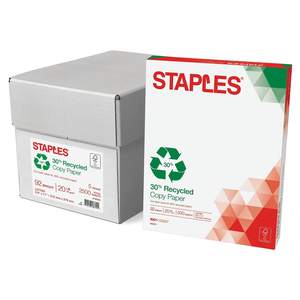 Papier copie multi-usage A4 Staples, 100% pâte de bois vierge, 80 g/m², surface lisse, finition propre, feuilles pour impression de bureau, vente en gros - Product Image 3