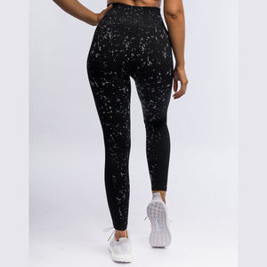 2024 Custom Sports <b>Leggings</b> for Women High-Waisted Spandex Yoga Wear Solid <b>Pattern</b> Fitness <b>Leggings</b> Mid-Waist Type - Product Image 3