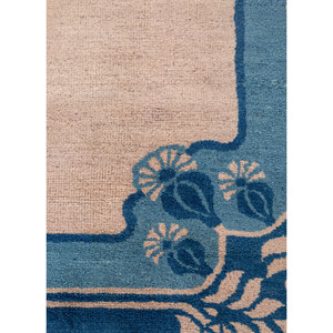 Alfombras de Lana Anudadas a Mano de Gran Tamaño Aalam, Beige Marrón Paem-415, Diseño Floral para el Hogar, Rectangulares de 9x12, para Pasillo o Entrada - Product Image 3