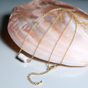 Chaîne de collier de pierres précieuses en hémimorphite foré en argent 925-Collier à breloques en pierre de naissance fait à la main-Bijoux en gros - Product Image 1