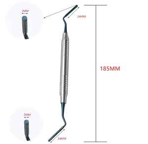 Instrumento de llenado de polvo óseo dental recubierto de titanio de ul-amin al por mayor, herramienta periodontal de calidad, Juego de 2 uds, fuente de alimentación Manual - Product Image 1