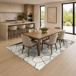 <b>RUGS</b> DEPOT LXDP-0645 Wholesale Grey Silver Modern Vintage Digital Printed Machine Washable Chenille Area <b>Rug</b> <b>Non</b> <b>Slip</b> - Product Image 4
