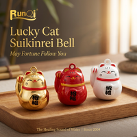 Clochettes Suikinrei de forme et de couleur personnalisées - Pendentifs de guérison sur mesure pour cadeaux promotionnels de marques de bien-être d'entreprise