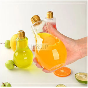 Bouteilles de jus en plastique PET transparent jetables de 8 oz, 12 oz, 16 oz, avec bouchon à vis pour l'impression d'écran, pour les grossistes en boissons - Product Image 6