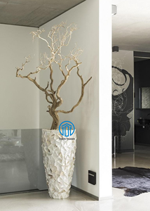 Pot de fleurs en marbre blanc avec incrustation de nacre, pour plantes d'intérieur, pot de fleurs en coquille de nacre blanche pour plantes d'intérieur - Product Image 6