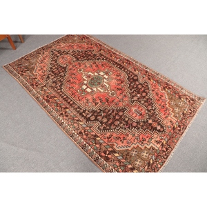 Tapis turc vintage 4,2 x 6,7 pieds, tapis d'appoint, tapis marron - Product Image 2