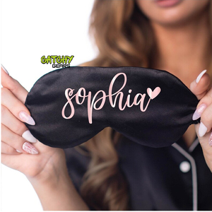 Promotion Cadeau Oem Marque Privée Satin Soyeux Coton Voyage Réglable Sommeil Masque Pour Les Yeux À Vendre - Product Image 3