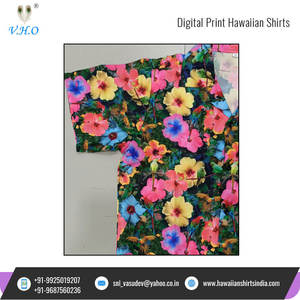 เสื้อฮาวายแขนสั้นสำหรับผู้ชาย,เสื้อพิมพ์ลายดอกไม้ป่าสำหรับผู้ชายสำหรับฤดูร้อน - Product Image 3