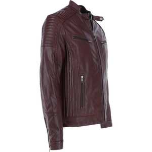 Diseño superior 100% Chaqueta de invierno de manga larga con cuello levantado de cuero de alta calidad para hombre Diseño personalizado disponible a un precio razonable - Product Image 2