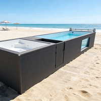 Piscine hors sol DIY de 40 pieds avec abri de piscine et accessoires pour jardin domestique, piscine extérieure, pompe de filtration, installation facile