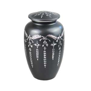 Urnes de crémation humaine grises de haute qualité pour le stockage des cendres Urnes de crémation en aluminium et en laiton de qualité supérieure de l'exportateur indien - Product Image 5