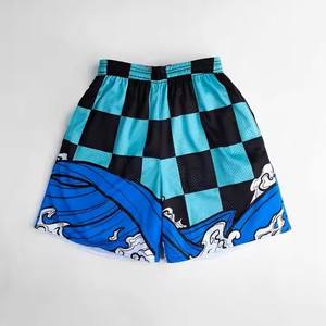 Men's Custom Mid <b>Waist</b> Polyester Digital Print Mesh <b>Shorts</b> Latest Design With Outfit Sublimation Printed <b>Low</b> MOQ Wholesale - Product Image 2