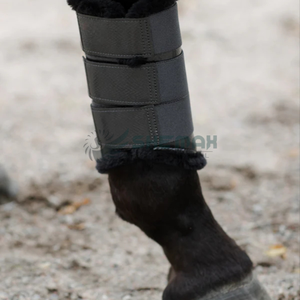 รองเท้าบูทแปรงฟันม้าคุณภาพพรีเมี่ยมพร้อมแผ่นรองพิเศษสำหรับดูดซับแรงกระแทกและปกป้องเส้นเอ็นและเส้นเอ็นเต็มรูปแบบ - Product Image 5