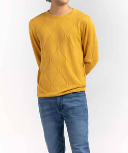 Pull à col rond à manches longues en tricot de laine de coton respirant anti-rétrécissement anti-froissage standard en gros - Product Image 4