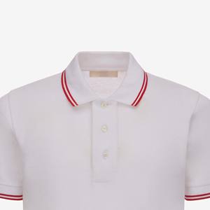 Etiqueta privada Cómodo de gran tamaño para hombre para camiseta Polo Patrón sólido Tejido de punto - Product Image 3