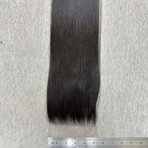 Améliorez votre coiffure avec notre fermeture et frontal en cheveux lisses comme des baguettes. # 1B avec dentelle HD, sans nœuds, sans perte de cheveux, qualité durable - Product Image 6