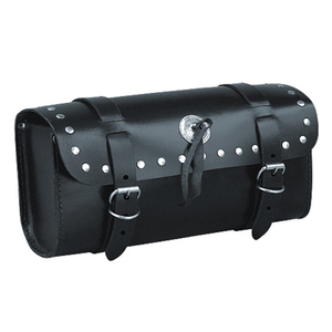 Sac à outils de motard de moto en cuir personnalisable HMB-3004A avec sac de fourche de conception Concho clouté - Product Image 3