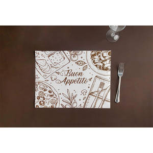 Mantel de Papel Profesional con Impresión Buon Appetito, Blanco, 30x40cm, 40gsm, 1000 Unidades, B2B - Product Image 1