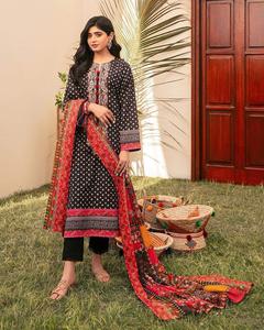 Nuevo Salwar kameez traje diseñador indio paquistaní nuevo diseño superior cuello bordado impreso vestido césped Kurti colección - Product Image 3