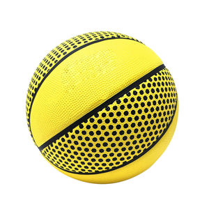 Ballon de basketball de haute qualité, taille officielle, poids, logo personnalisé, basketball en cuir PU, basketball en caoutchouc robuste - Product Image 4
